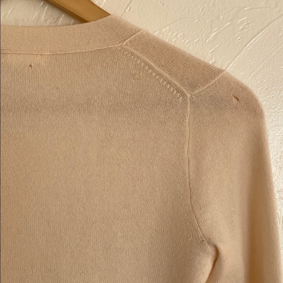 J. Crew 100% Cashmere Cardigan in Cream - Picture 6 of 11